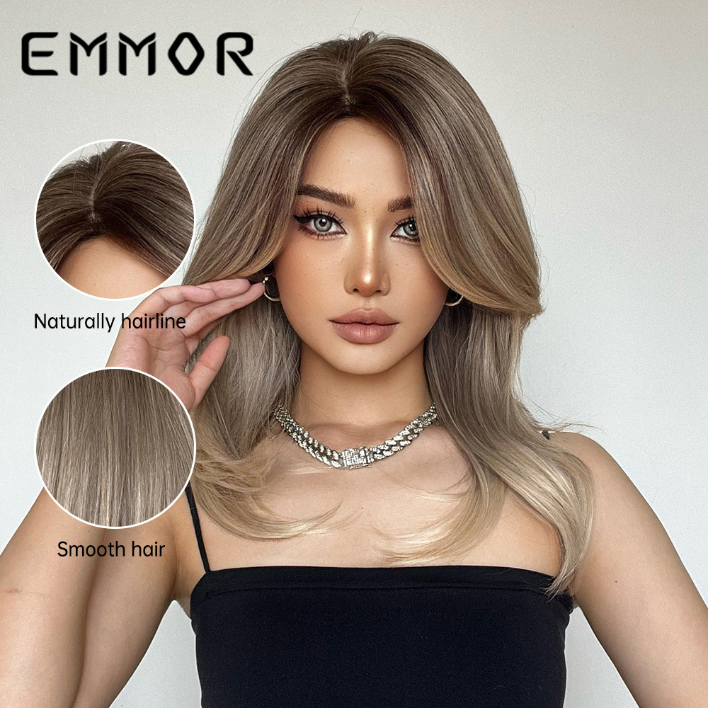 偏分中长微卷发