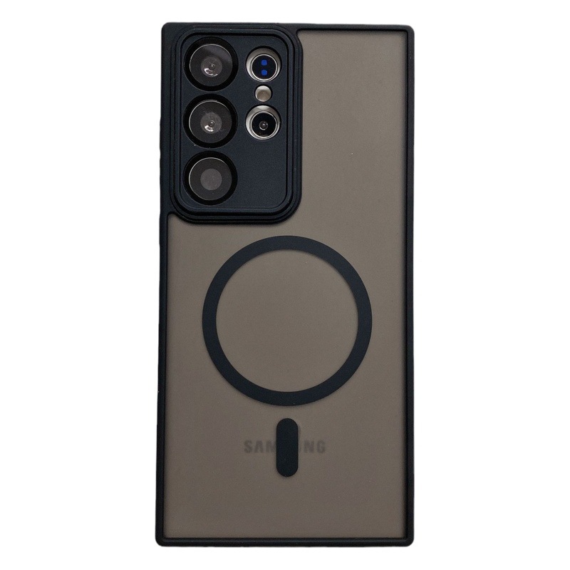 Funda para teléfono Samsung S23 Ultra con tacto mate, funda protectora magnética para lente Yashen S25, funda suave para S23 Plus