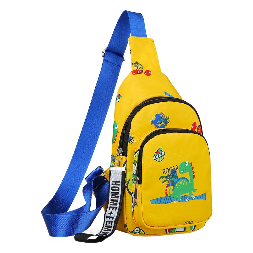 Children's Bag 2022 New Dinosaur Backpack Boy's Cute Handsome Baby's Chest Bag Boy's Fashion Crossbody Bag