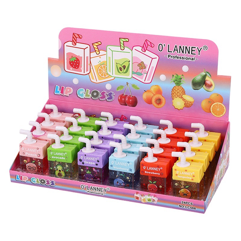 Cruzar la frontera caliente 6-color de paja lámina de oro esmalte de labios taza antiadherente no se desvanece lápiz labial líquido hidratante fácil de colorear aceite de labios