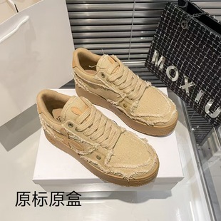 Pure Source Cross Flower Wave Skateboard Shoes Women's Fashion Trend Low Panda Shoes High Comfortable Wear-resistant White Shoes for Women