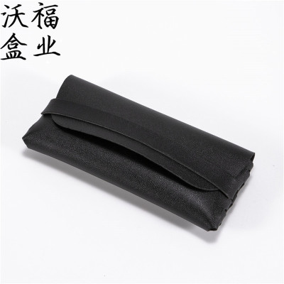 批发太阳眼镜盒软包皮质pu眼睛镜包装盒批发软包眼镜盒子可印logo
