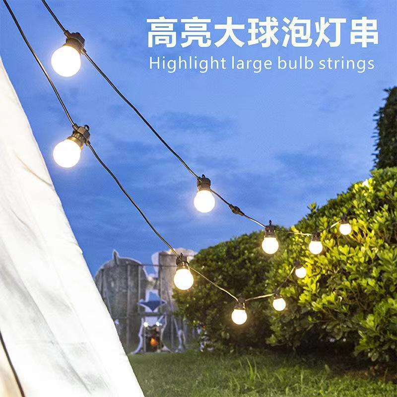 Outdoor Waterproof Solar Energy Camping Lantern String Big Ball Atmosphere Flash Light Tent Sky Curtain Wedding Courtyard Decorative Light Outdoor Waterproof Solar Energy Camping Lantern String Big Ball Atmosphere Flash Light Tent Sky Curtain Wedding Courtyard Decorative Light