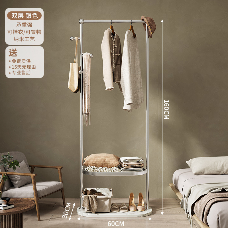 Perchero de piso a techo dormitorio de lujo ligero de alta gama 2023 nuevo estilo perchero de ropa perchero interior para el hogar