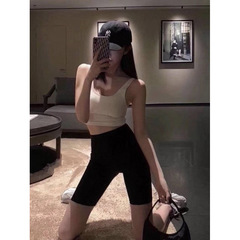 LULU原标亲肤裸感无尴尬线高腰瑜伽裤提臀运动健身中短裤女