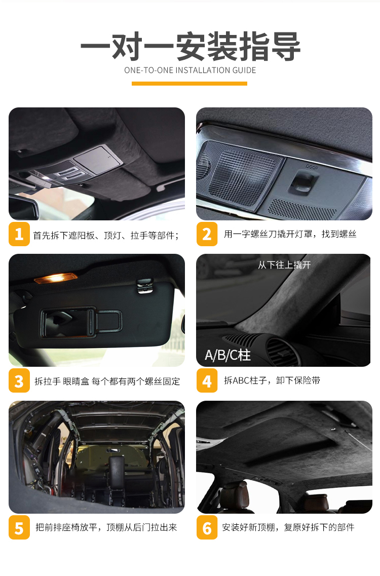 Suitable for Toyota Highlander Camry Roof Lining Model Seventh Generation Camry Car Interior Ceiling Cloth