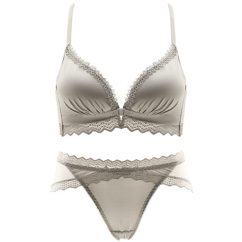 Original front button bra for women with small breasts, thickened and enlarged, secondary breasts, anti-sagging, beautiful back, no running cup bra