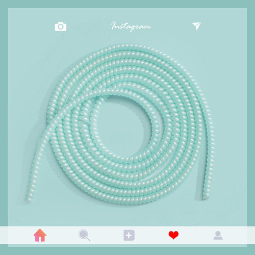 1.4m laser phantom color Mermaid mobile phone data cable protection sleeve ab color high-end environmentally friendly material winder