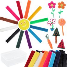 beeswax yarn stick��ͯDIY��Ϟ����ɫ�ɏ���ճ��Ϟ�����bŤŤ��