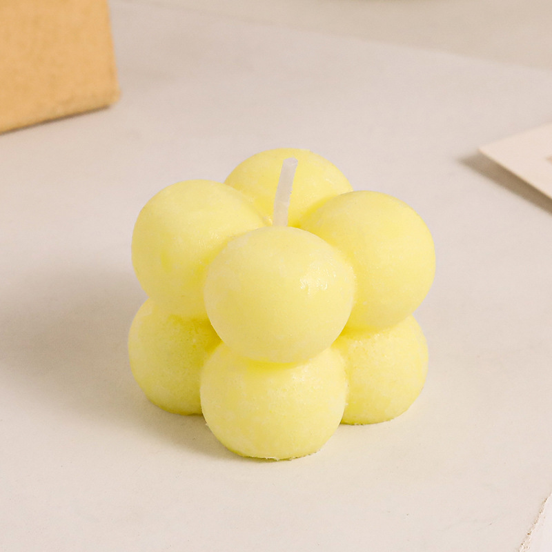 Pequeño cubo aromaterapia vela creativo pequeño artesanal hogar Decoración tiro props pequeño cubo vela