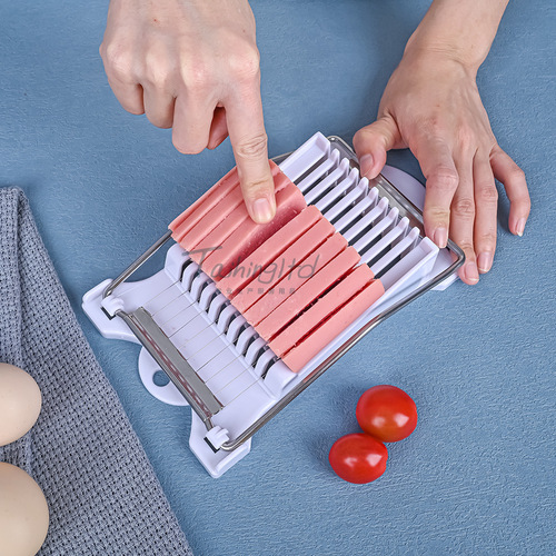 Luncheon meat ham slicer egg slicer banana slicer ham slicer 304 cutting color box packaging