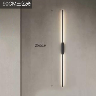 Una línea cielo pasillo minimalista lámpara de pared dormitorio cabecera tira salón pared de fondo atmósfera decoración lámpara de pared de cobre puro