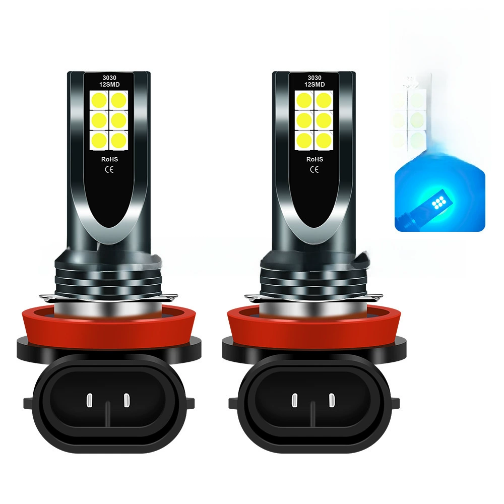 跨境 горячие продажи автомобильная светодиодная дымка свет 12smd 3030 H111/H8 9006/9005 H7 H4 H10