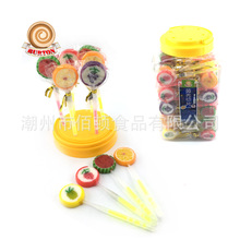 light lollipop 水果口味切片荧光水果糖儿童零食