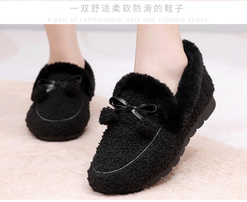 Women's Basic Solid Color Round Toe Cotton Shoes display picture 3