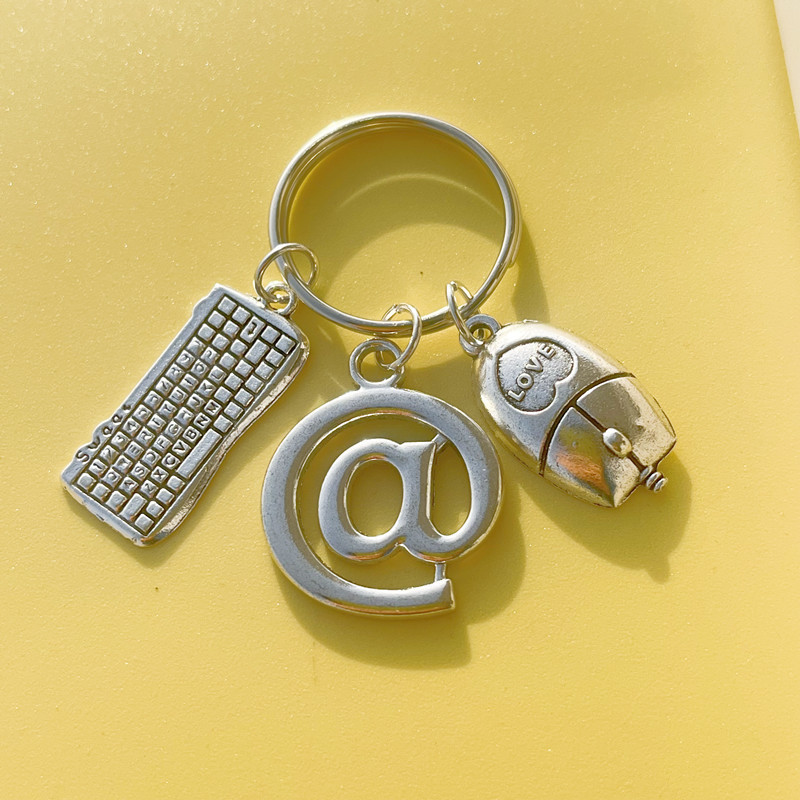 Mouse keyboard key ring computer software engineer gift geek gift computer graduation gift Mouse keyboard key ring computer software engineer gift geek gift computer graduation gift