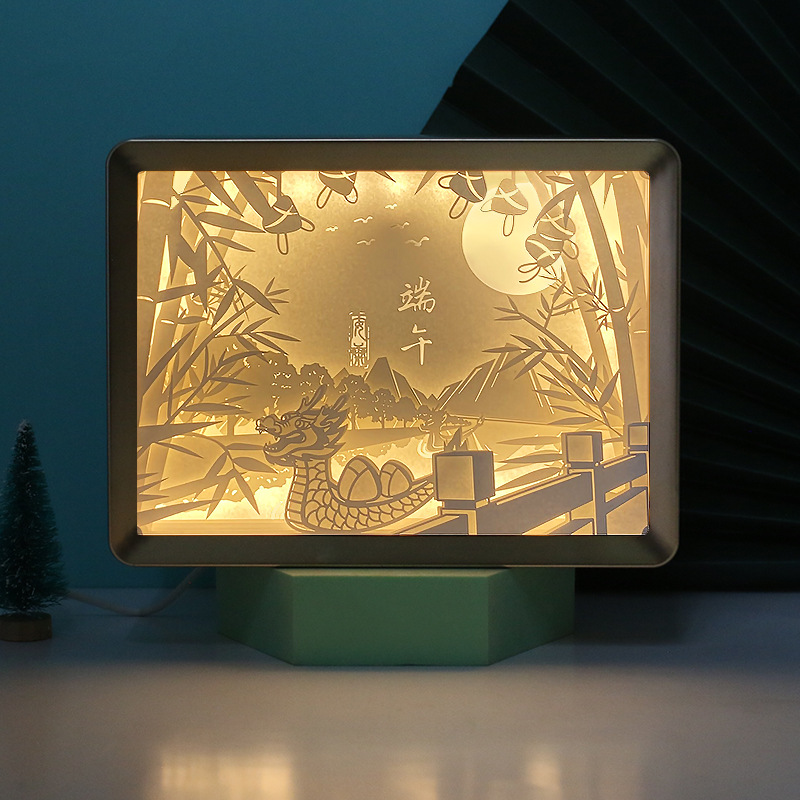2021年新款紙雕燈  端午節員工福利禮品贈禮  廠家直銷定制