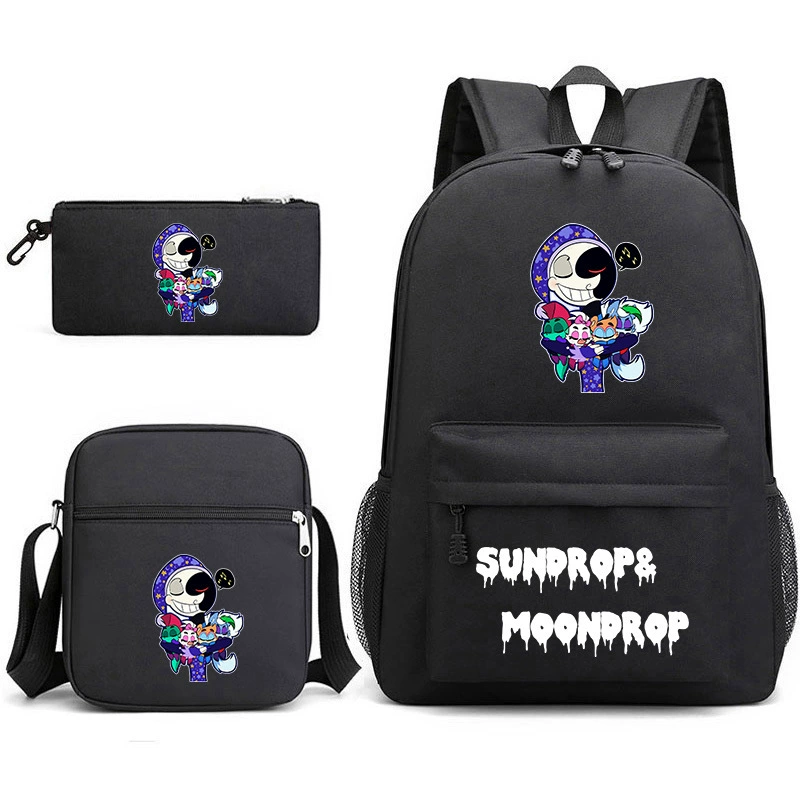 Новая игра серия FNAF Sundrop & Moondrop пенал-сумка, сумка на плечо, рюкзак, набор из трех штук, 20