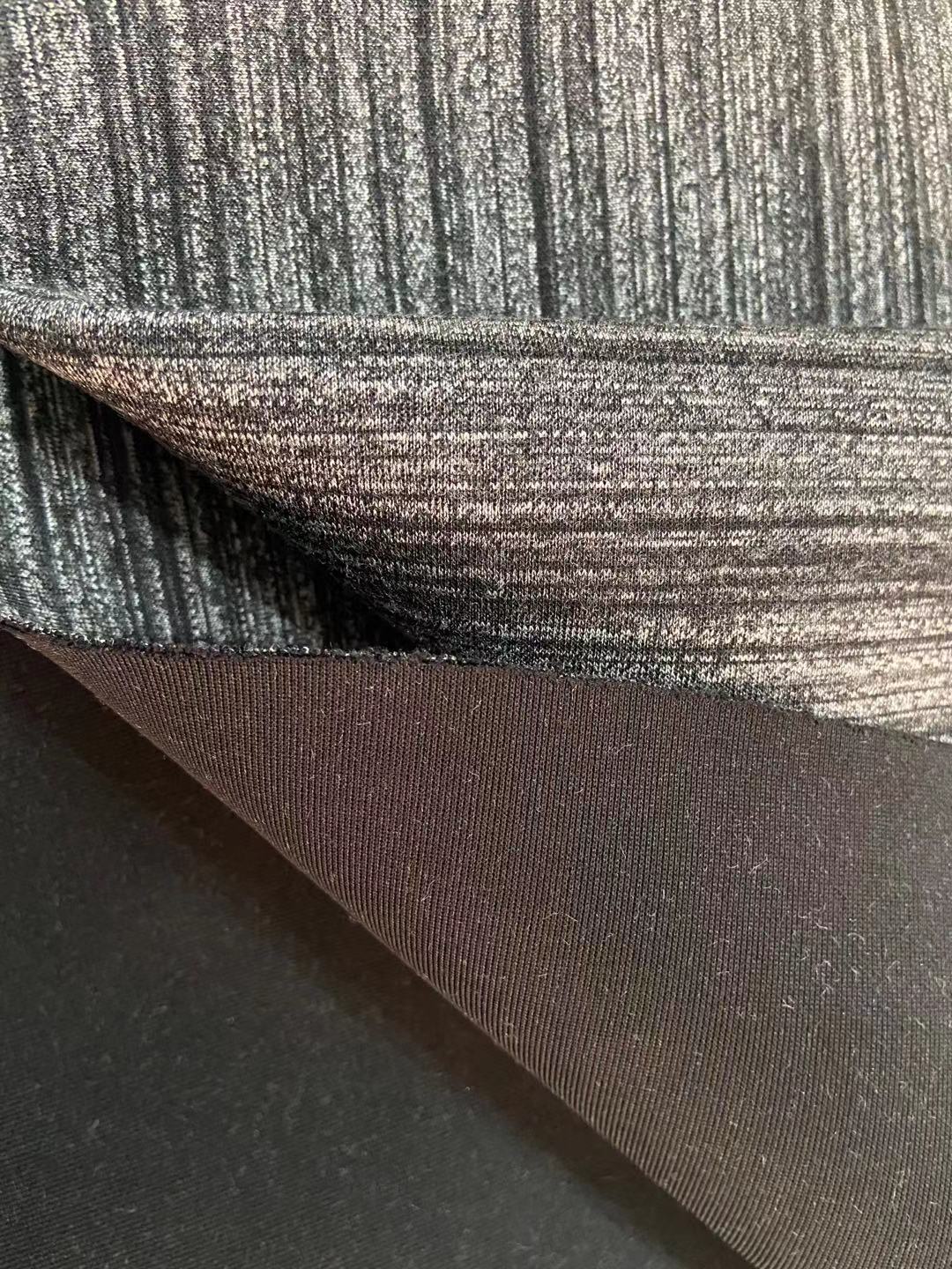 Poliéster algodón estrella máscara tela aerosol color elástico capa de aire humedad wicking deportes punto tela yoga ropa tela