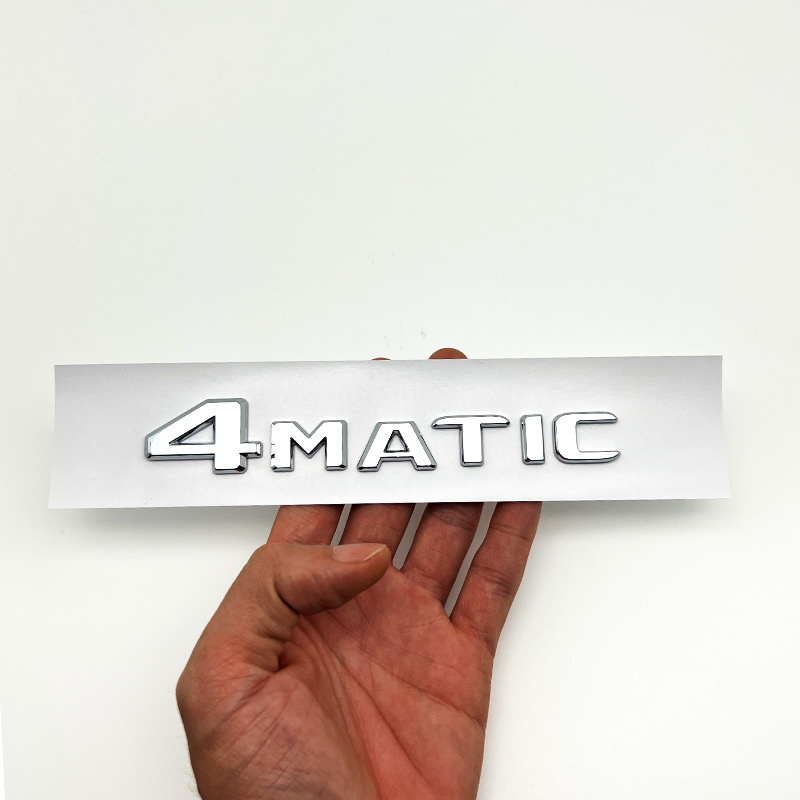 Suitable for Mercedes-Benz 4Matic Labeling New and Old Models Modified Four-Wheel Drive Logo Side Label Tail Label Displacement Label Car Sticker