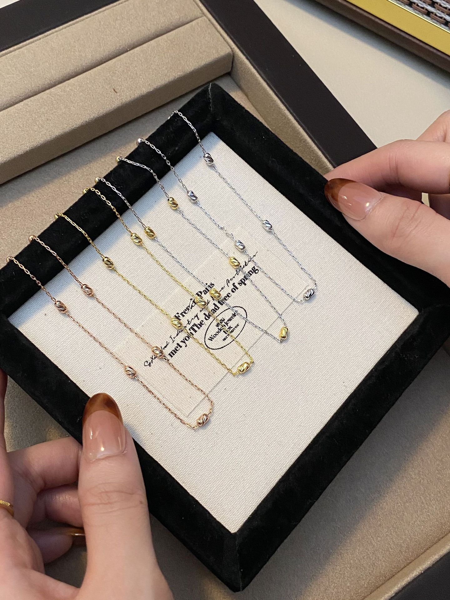 Plata De Ley 925 Geométrico Collar display picture 2