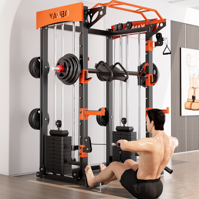 Equipo de entrenamiento integral Yu Long Smith pórtico doméstico multifuncional todo en uno equipo de ejercicios en cuclillas y soporte de empuje horizontal