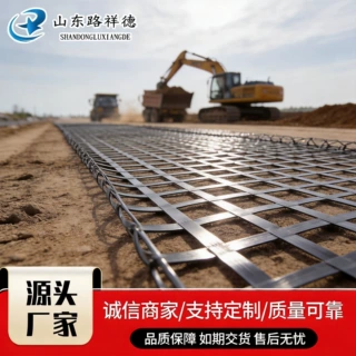 源头厂家钢塑土工格栅防沉降复合土格栅路基加筋 钢塑土工格栅