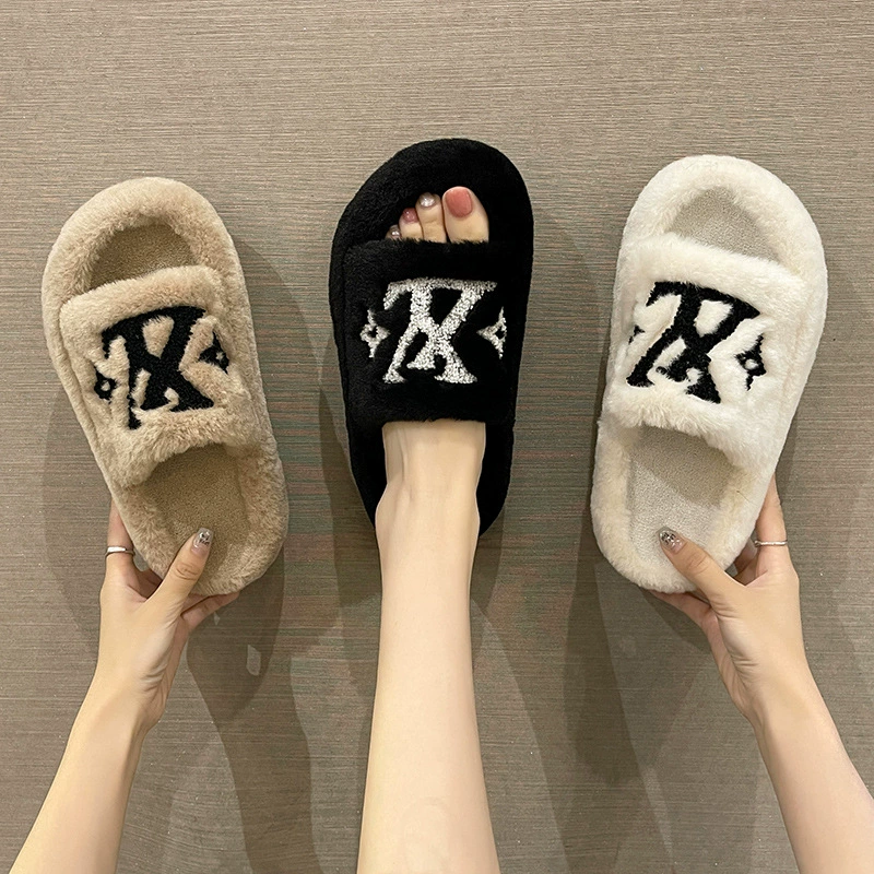 Slippers platform, non-slip keep warm footwear, plus size, wholesale, Amazon