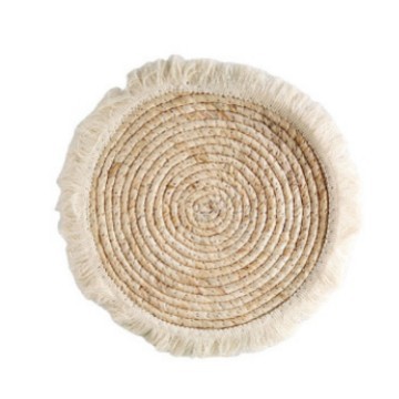 Transfronterizo Yiran calabaza tejido de paja almohadilla tejida a mano aislamiento térmico almohadilla de tazas y platos almohadilla de mortero almohadilla al por mayor