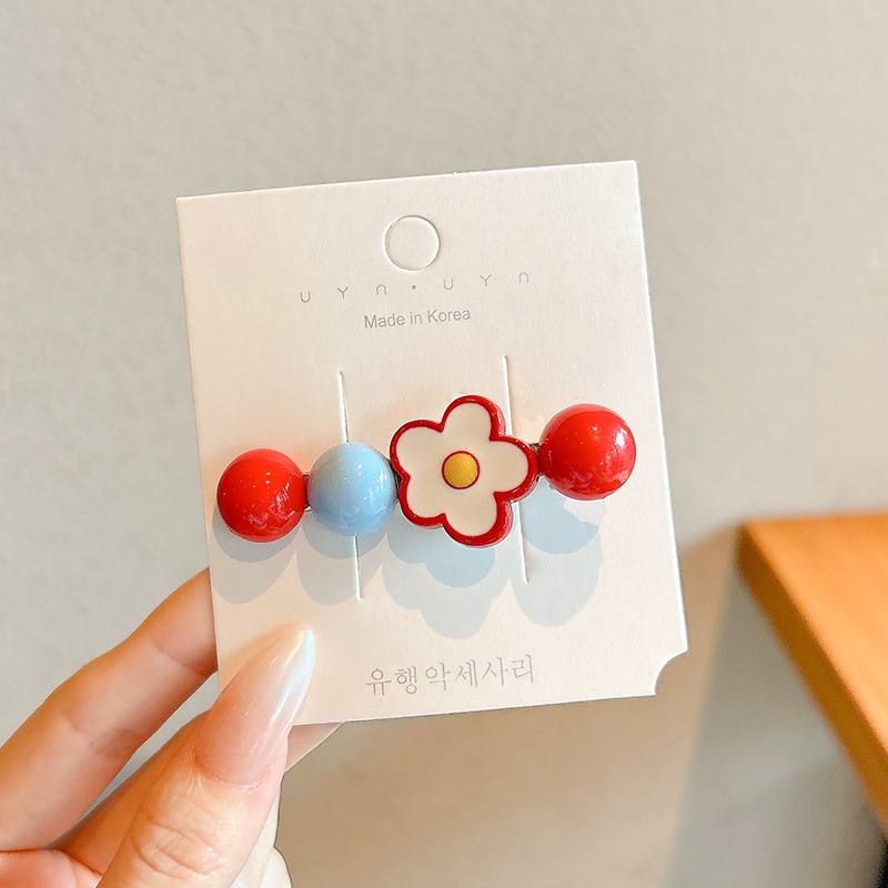 Dopamina adorable clip de cabello para mujeres 2026 nuevo clip de boca de pato de alta calidad sensación lateral exquisita clip de frangeo clip de cabello tocado