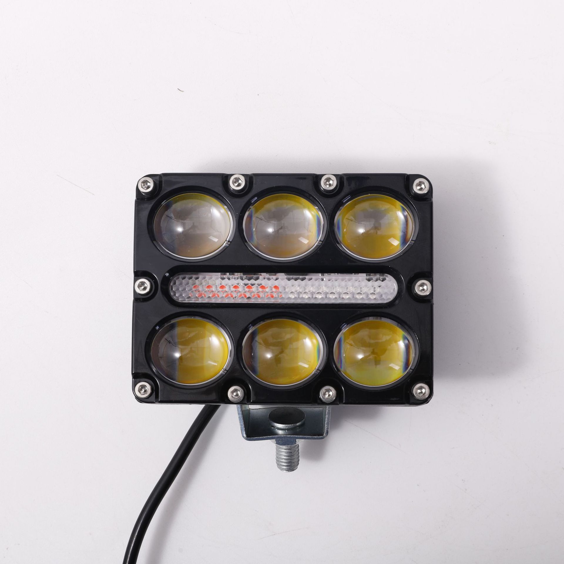 Motorcycle LED Spotlight Triple Row Spotlight High Low image 7