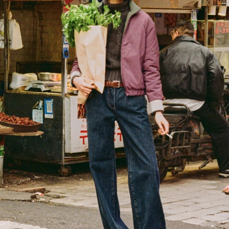 Loose straight-leg low-rise vintage washed jeans, 2026 winter new stylish versatile wide-leg pants Loose straight-leg low-rise vintage washed jeans, 2026 winter new stylish versatile wide-leg pants