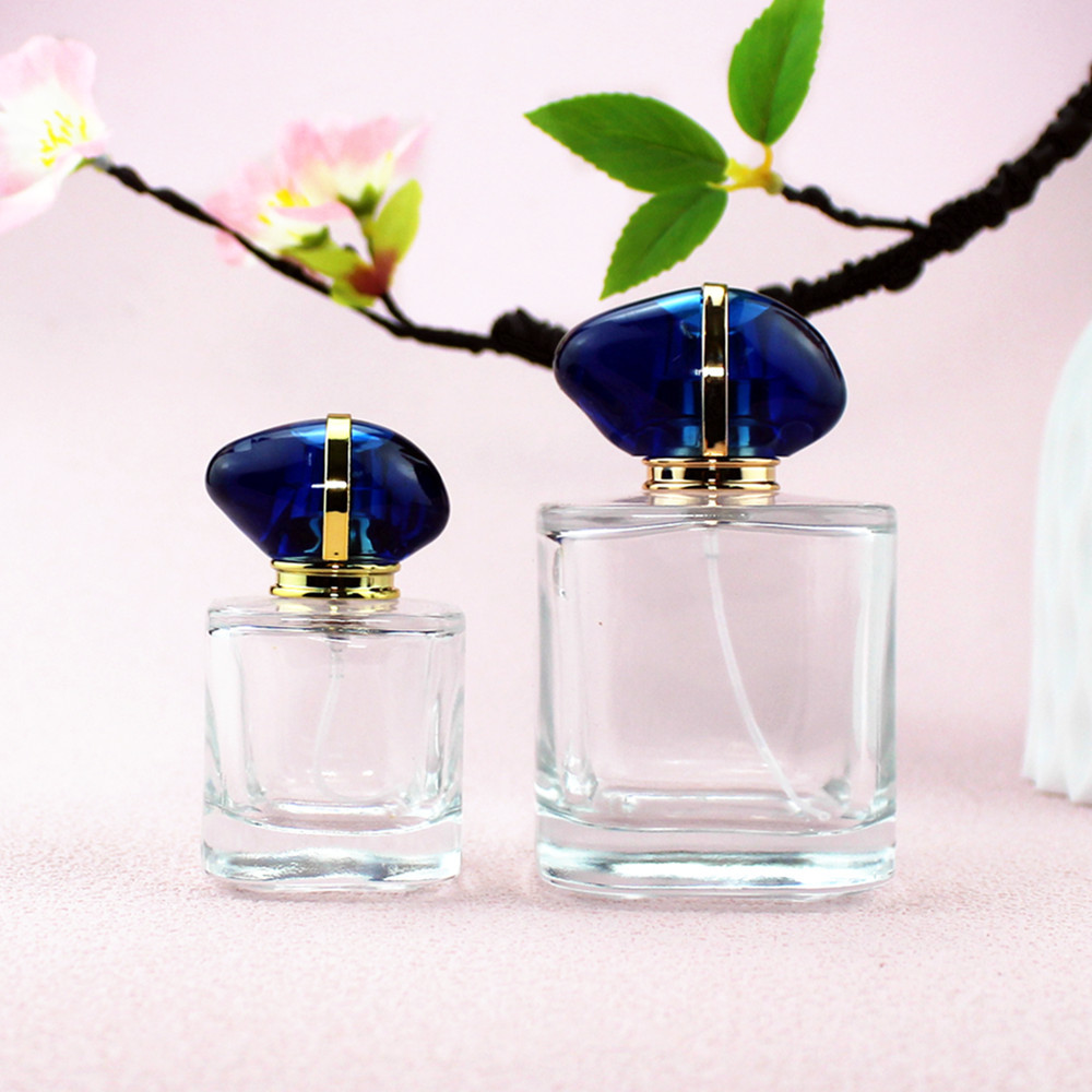 30ML 100毫升方形香水分装瓶便携高档玻璃喷雾空瓶大牌替换装