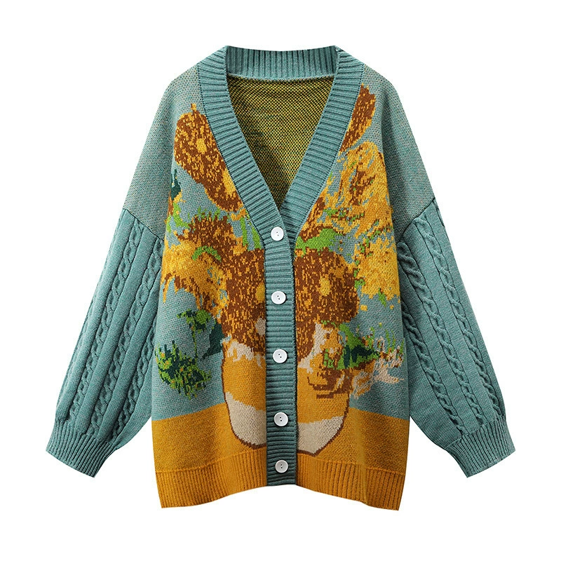 Winter retro cardigan, jacket, 2024 years