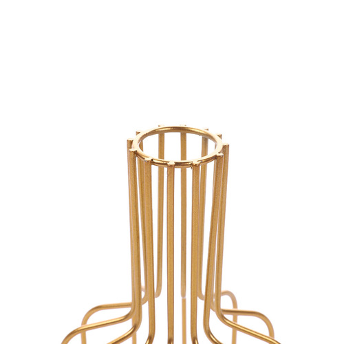 Simple floral vase dried flower decorative arrangement flower metal container photography flower stand craft iron wire hydroponic plant vase