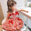 Skirt with bow, small princess costume, dress, summer clothing, Lolita style, children's clothing