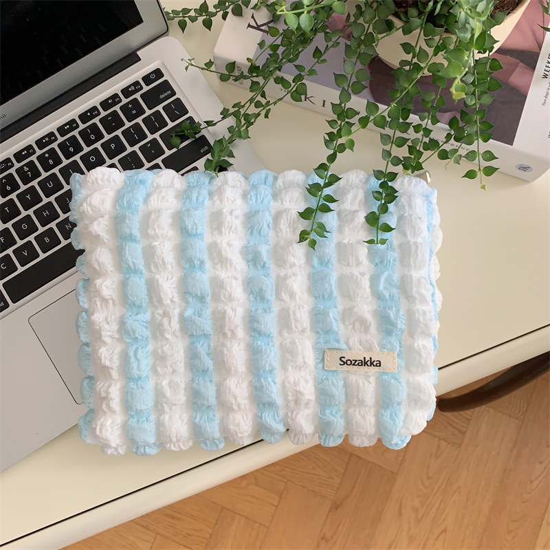 Women's Medium Summer Polyester Lingge Basic Classic Style Square Zipper Cosmetic Bag display picture 4