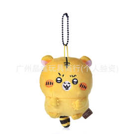 新款自嘲熊nagano小老虎毛绒挂件熊熊包包挂饰钥匙扣公仔娃娃