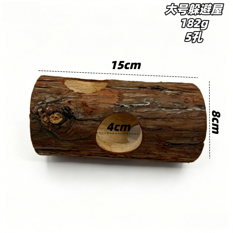 Juguetes y Escondite para Hámster de Madera Artesanal para Nido