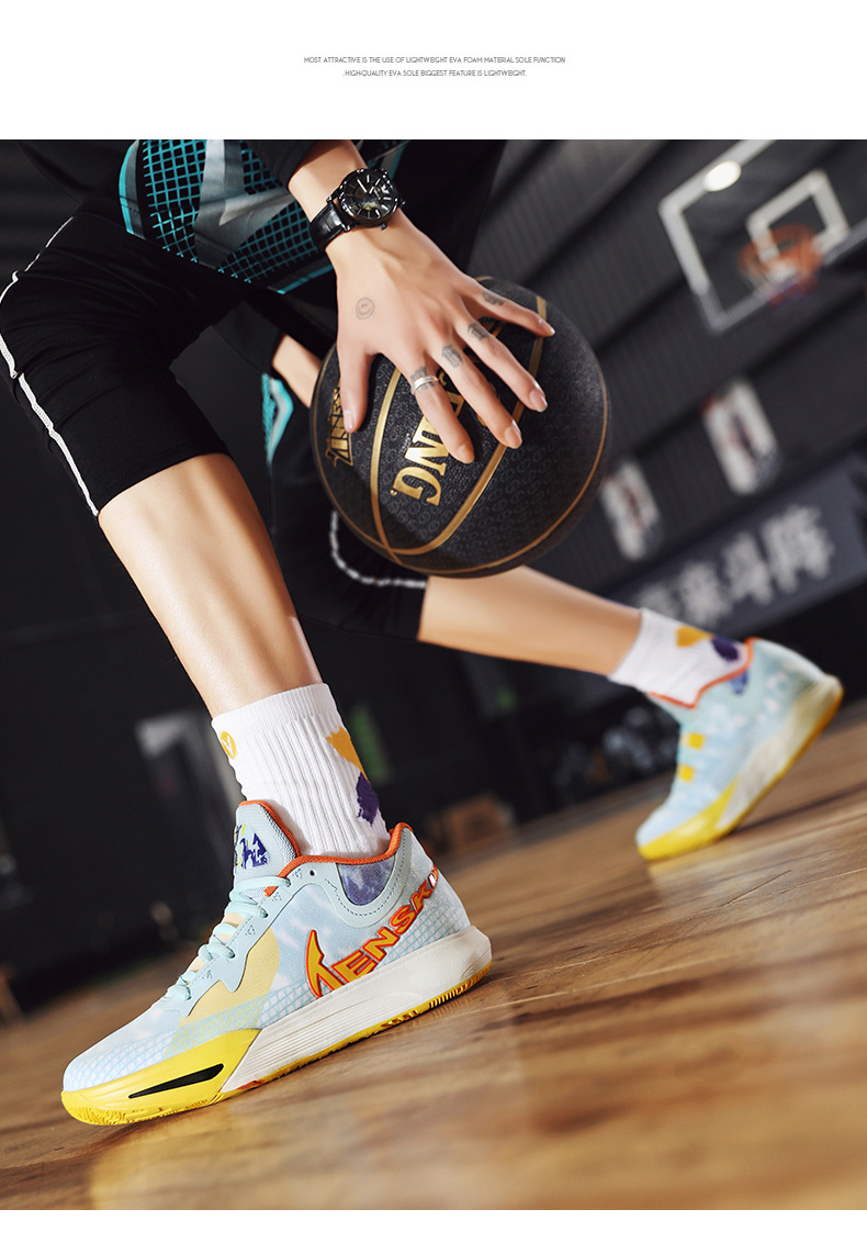 Owen 9th Generation Scarpe da pallacanestro in edizione limitata 7th Studenti maschi e femmine cuscino d'aria reale attrito antiscivolo resistente all'usura con suono_voghion.com