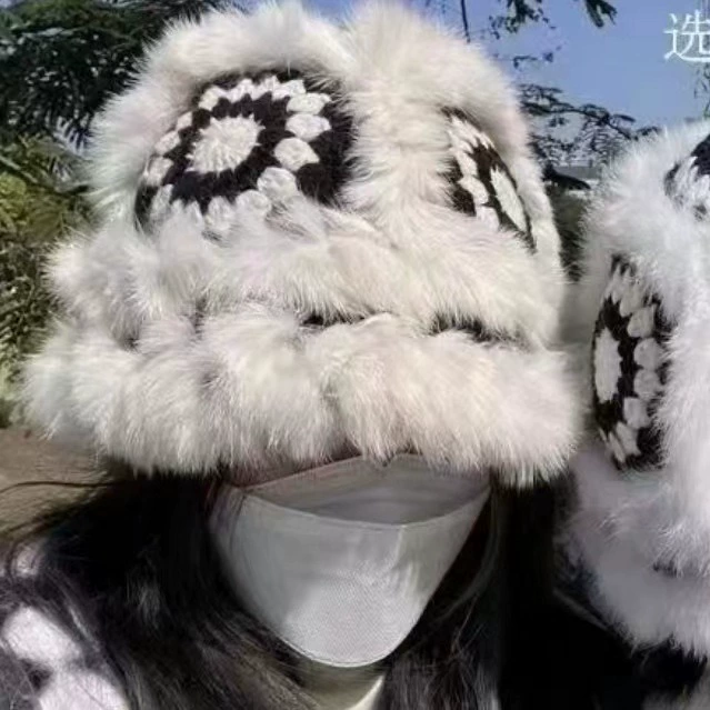 Пальто-кепка с тигриными ушами вязаная fisherman hat тигриная голова лиса волк wake шапка ручная вязка модный образ для женщин