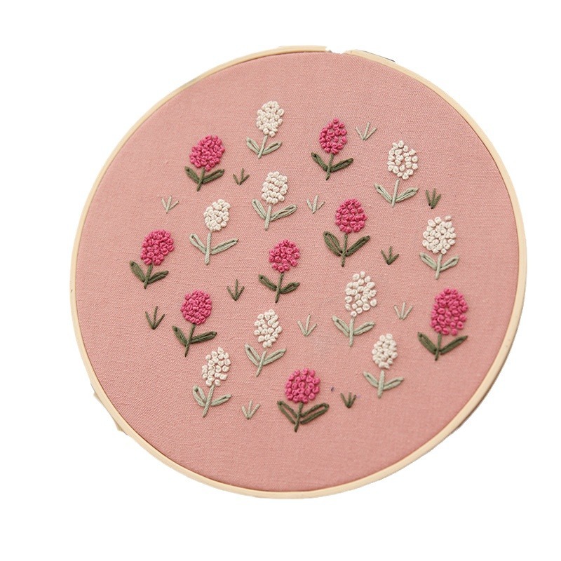 Bordado material de bricolaje paquete Lu bordado hecho a mano tela creativa decoración de estilo europeo flor tridimensional novicio costura colgante pintura