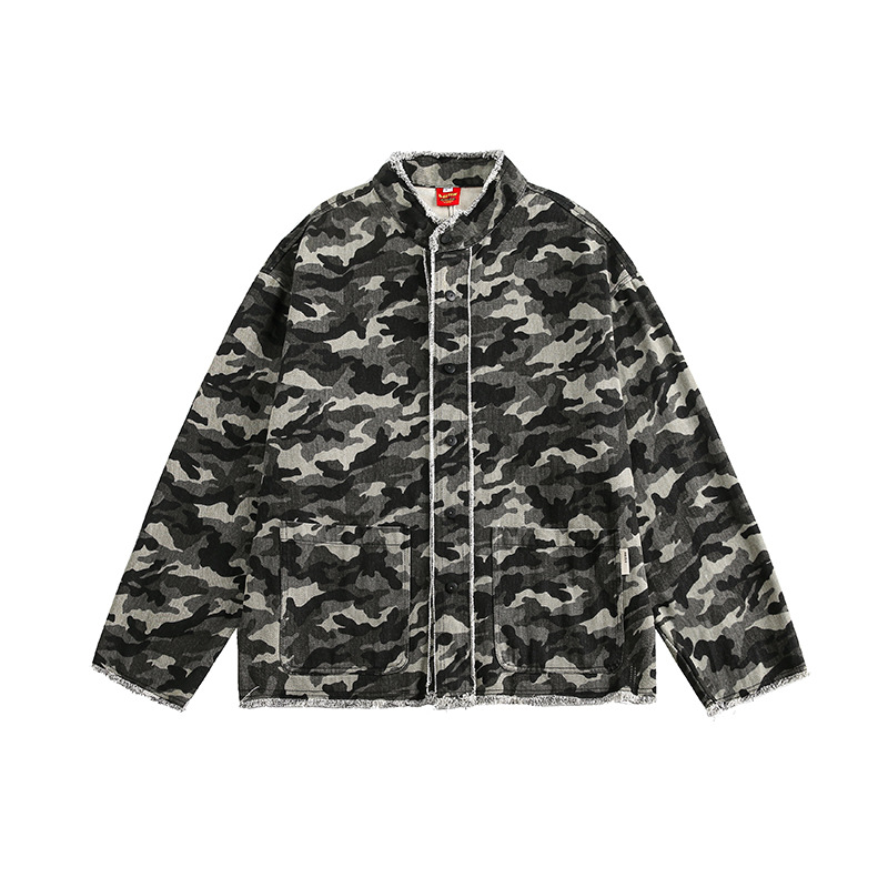 Autumn Japanese retro camouflage jacket for men and women