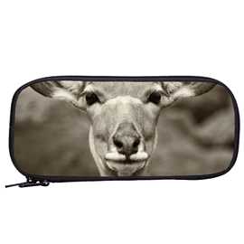 白尾鹿印花笔袋  图片彩印3D铅笔袋儿童学生笔袋印LOGO跨境批发