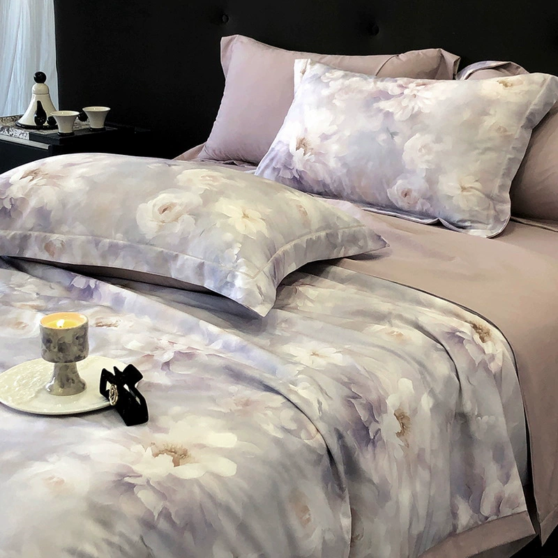 2025 новая цифровая печать шифоновая пряжа летнее одеяние из четырех частей