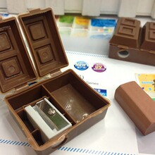 卡通仿真巧克力造型卷笔刀单孔橡皮擦削笔器小学生铅笔刀笔刨批发