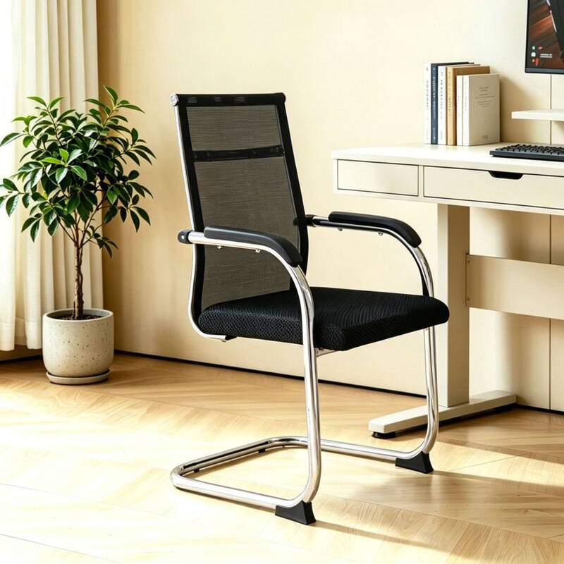 Conference office chair, computer chair with backrest, thickened round-tube design, suitable for home use, student dormitories, and as a dedicated stool for playing board games and mahjong Conference office chair, computer chair with backrest, thickened round-tube design, suitable for home use, student dormitories, and as a dedicated stool for playing board games and mahjong