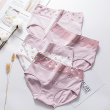 日系内裤女纯棉印花大码无痕透气女士收腹可爱少女三角学生内裤
