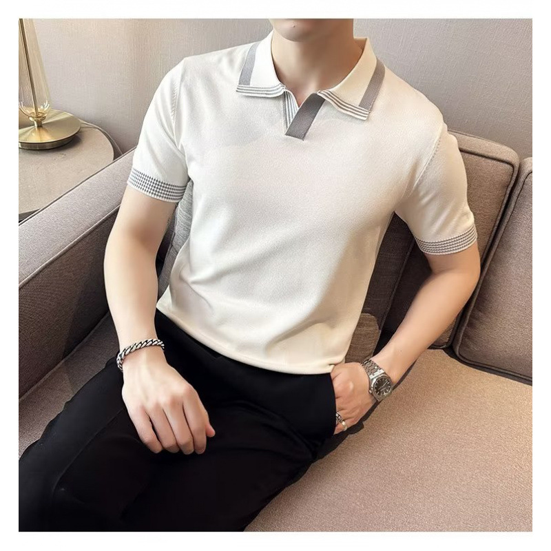 Cross-Border Hot Sale High Quality Men's Polo Shirt Casual Short Sleeve Classic Fashion Polo Short t Golf Sports Shirt