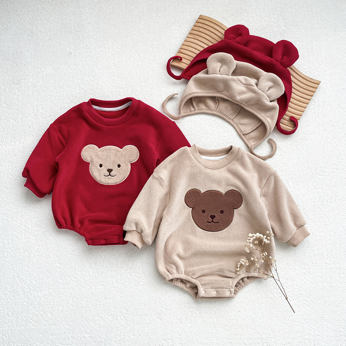 Children's demi-season double-sided velvet sweatshirt